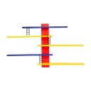 Wandstandaard voor figuren Plastic gekleurde Drijvende planken voor speelgoed Decoratieve ladders 1