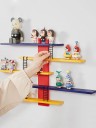 Wandstandaard voor figuren Plastic gekleurde Drijvende planken voor speelgoed Decoratieve ladders 2