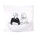Wandtapijt verliefd stel 6
