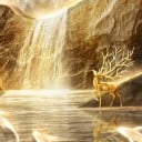 Wanduhr mit LED-Licht 100 x 35 cm Berge mit Baum und See Koi-Karpfen Warmweißes Licht Wanddekoration 5