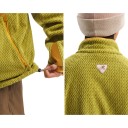 Warm Fleece Jacket with Zip Stand-up Collar, Chest Pocket and Side Zip Pockets, Structured Pattern, Loose Fit, Unisex 16