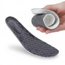 Warm Plush Insoles for Shoes 1 Pair Grey and Black Lightweight Winter Insoles with Plush Surface and Foam Bottom Layer EU 35–45 3