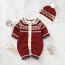 Warme overall voor baby&#39;s met muts T2612 2