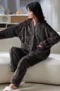 Warme pyjama voor dames P3153 9