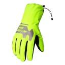 Warme, wasserdichte und winddichte Motorradhandschuhe mit verlängertem Bündchen und verstellbarem Kordelzug für Fahrten bei Kälte Unisex 1