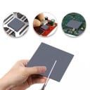 Wärmeleitpad zur Kühlung von Chips 100 x 100 x 1 mm mit einer Wärmeleitfähigkeit von 21 W/m.K grau elektrisch nicht leitend zuschneidbar für GPU CPU 3