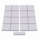 Wärmeleitpad zur Kühlung von Chips 100 x 100 x 1 mm mit einer Wärmeleitfähigkeit von 21 W/m.K grau elektrisch nicht leitend zuschneidbar für GPU CPU 5