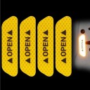 Warning Reflective Stickers 4 pcs 6