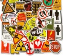 Warning Stickers 10/30/50 pcs 2