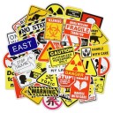 Warning Stickers 50 pcs E134 1