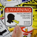 Warning Stickers 50 pcs E134 4