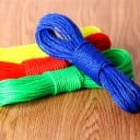 Wäscheleine 10 m aus Nylon Kroucené Leine, im Bündel gewickelt Zum Aufhängen und Trocknen von Wäsche im Garten und auf dem Balkon Zufällige Farbe 3