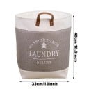 Wasmand met handvatten 48 x 33 cm stoffen opvouwbare opbergmand voor wasgoed en textiel voor badkamer slaapkamer huishouden 4