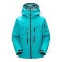 Wasserdichte Herren Outdoorjacke mit Kapuze Reißverschlusstaschen Verstellbare Ärmelbündchen Atmungsaktives Material Winddichte Jacke 1