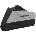 Wasserdichte Motorradabdeckung 220-230 cm Polyester Motorradabdeckung Outdoor-Plane gegen Regen und Staub Schutz für große Motorräder 3