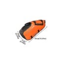Wasserdichte Motorradtaschen 2 Stück 18 l 37 × 11 × 21 cm Polyester orange universelle Satteltasche für Reisen 4