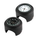 Wasserdichte Motorraduhr mit Zifferblatt Lenkerzubehör 22-25 mm Motorraduhr mit Batterie Schlüssel und Stoßdämpfer inklusive 2