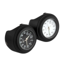 Wasserdichte Motorraduhr mit Zifferblatt Lenkerzubehör 22-25 mm Motorraduhr mit Batterie Schlüssel und Stoßdämpfer inklusive 3