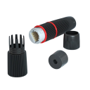 Wasserdichte RJ45 Verbindung IP67 gerader Stecker 5 Stück 105×18 mm vernicktes Kupfer für die Verlängerung von Ethernet-Kabeln für den Außenbereich 8