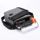 Wasserdichte Umhängetasche für Herren mit großem Fassungsvermögen, robuster Business-Rucksack mit mehreren Taschen, multifunktionale Arbeitstasche für Männer 2