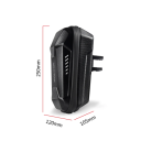 Wasserdichte vordere Tasche für Elektroroller 2 l EVA+PU Schnellverschluss Hartschalenetui 25 × 12 × 10,5 cm für Zubehör 2