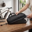 Wasserdichter Akku-Schutz für E-Bike 39 x 10 x 12 cm Oxford 1680D und Netzgewebe 190T Mit Kordelzug Schwarz Für Hailong-Akkus 6