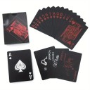 Wasserfeste Joker-Spielkarten im schwarzen Design, abriebfest, ideal für Reisen und Outdoor-Aktivitäten, Schachtelgröße 8,8 x 6,3 cm 3