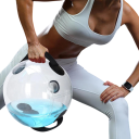 Water Bag for Exercise with Straps Adjustable Weight up to 15 kg Diameter 35 cm Made of Transparent PVC for Strength Training and Full Body Conditioning 4