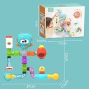 Water Tube Construction Set for the Bath 48 pcs Octopuses Showers Windmills Rockets Floating Cups Valves and Variable Water Tracks for Creative 5