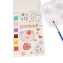 Watercolour Colouring Book with Integrated Colours 14.2 x 9.5 cm Paper Pad for Water Painting Children's Creative Crafting 2