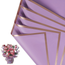 Waterdicht bloemeninpakpapier 58 x 58 cm 10 vellen gouden rand elegant bloemistenpapier decoratief bloemeninpakpapier 11