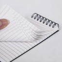 Waterdicht pocketnotitieboek 7,6 x 12,7 cm 100 pagina&#39;s spiraalbinding liniaal achterkant buitennotitieblok 3