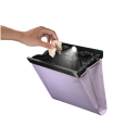 Waterdichte auto-prullenbak 27 x 26 cm leren hangtas met led-licht, magnetische houder, lekvrij opbergvak voor in de stoel 4