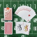Waterdichte kunststof speelkaarten, 54 stuks, met mat oppervlak en motief 6939, geschikt voor poker, jokers of canasta, formaat 58 x 88 mm 3