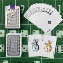 Waterdichte kunststof speelkaarten, 54 stuks, met mat oppervlak en motief 6939, geschikt voor poker, jokers of canasta, formaat 58 x 88 mm 2