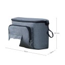 Waterdichte luiertas 32 x 16 x 18,5 cm Schoudertas met vakjes voor flessen en doekjes Reisorganizer 3