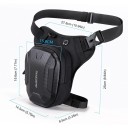 Waterdichte motorfiets beentas 27,8 × 25 × 14,5 × 8,5 × 19,6 × 15,8 cm Reissport Heren heuptas Polyester outdoortas 2