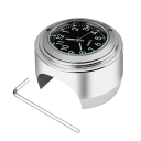 Waterdichte motorhorloge met wijzerplaat, glow in the dark, stuuraccessoires, 22-25 mm motorklok met batterijsleutel en geluiddemper 10