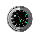 Waterdichte motorhorloge met wijzerplaat, glow in the dark, stuuraccessoires, 22-25 mm motorklok met batterijsleutel en geluiddemper 6