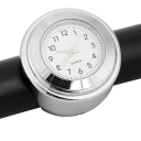 Waterdichte motorhorloge met wijzerplaat, glow in the dark, stuuraccessoires, 22-25 mm motorklok met batterijsleutel en geluiddemper 9