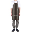 Waterdichte schort voor de werkplaats maat S 80 x 56 cm van PVC met bescherming tot de knieën dikte 0,6-0,8 mm voor koken, schoonmaken en werkplaatswerkzaamheden 2