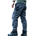 Waterdichte tactische broek voor heren, meerdere zakken, duurzame broek, cargobroek, outdoorbroek, stevig materiaal, functionele herenkleding 2