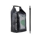 Waterdichte tas met touchscreenvenster voor telefoon 5 l Rolsluiting en schouderriem van 100 cm Voor zwemmen, kajakken, strand 11
