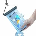 Waterdichte telefoonhoes 21,2 x 11 cm transparant met IPX8 bescherming stofdicht en krasbestendig en bestand tegen vingerafdrukken 7
