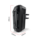 Waterproof 3L Front Bag for Electric Scooter 29 x 15 x 12 cm Quick Release Rigid Bag EVA+PU Durable Cycling Pouch 2