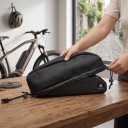 Waterproof Battery Cover for Electric Bicycle 39 x 10 x 12 cm Oxford 1680D and Mesh Fabric 190T Drawstring Black for Hailong Battery 6