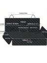 Waterproof Dog Rear Seat Cover Universal Size with Seatbelt Openings and Side Flaps 3