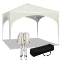 Waterproof Folding Party Gazebo Size 3 x 3 m with Corrosion-Resistant Metal Frame and Adjustable Height of 250 to 258 cm for the Garden 3
