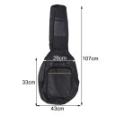 Waterproof Guitar Case Made of Nylon Lightweight Durable Cover with Shoulder Straps and Accessory Pocket Instrument Protection for Travel and Storage 3