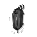 Waterproof Handlebar Bag for Electric Scooter 28 x 12 x 14.5 cm Waterproof EVA+PU Case Size L Storage Box for Accessories 4